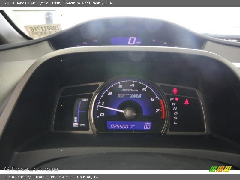 Spectrum White Pearl / Blue 2009 Honda Civic Hybrid Sedan