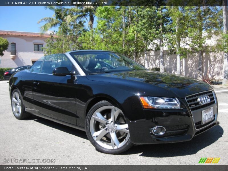 Brilliant Black / Black 2011 Audi A5 2.0T quattro Convertible