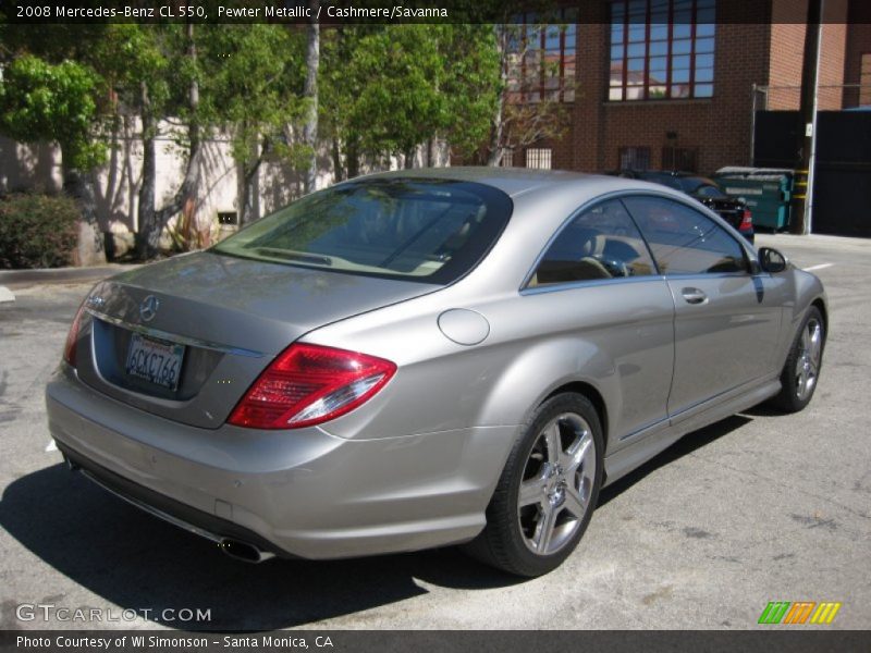 Pewter Metallic / Cashmere/Savanna 2008 Mercedes-Benz CL 550