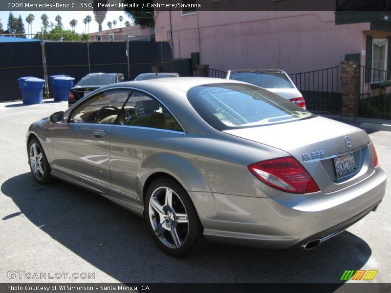 Pewter Metallic / Cashmere/Savanna 2008 Mercedes-Benz CL 550