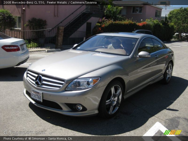 Pewter Metallic / Cashmere/Savanna 2008 Mercedes-Benz CL 550