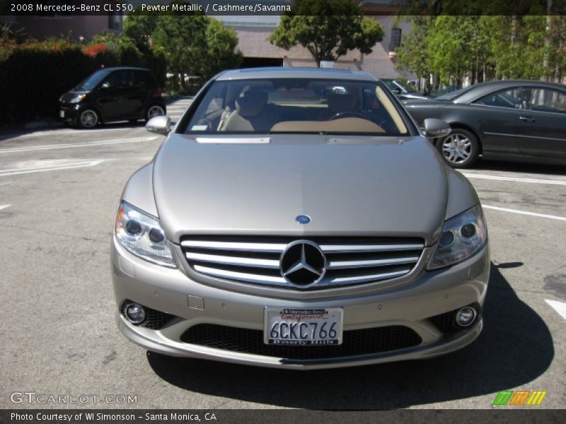 Pewter Metallic / Cashmere/Savanna 2008 Mercedes-Benz CL 550