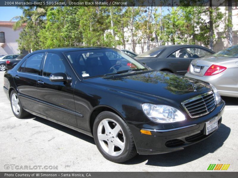 Obsidian Black Metallic / Charcoal 2004 Mercedes-Benz S 500 Sedan