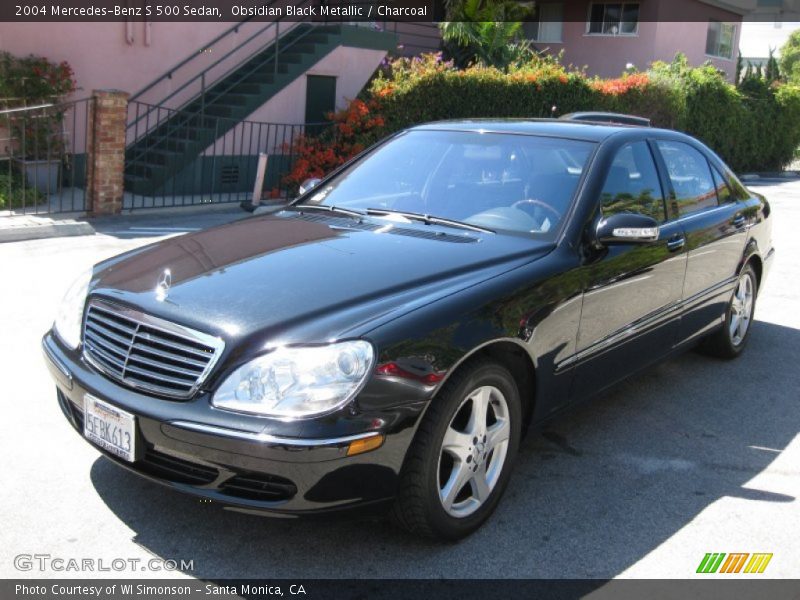 Obsidian Black Metallic / Charcoal 2004 Mercedes-Benz S 500 Sedan