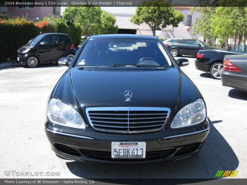 Obsidian Black Metallic / Charcoal 2004 Mercedes-Benz S 500 Sedan
