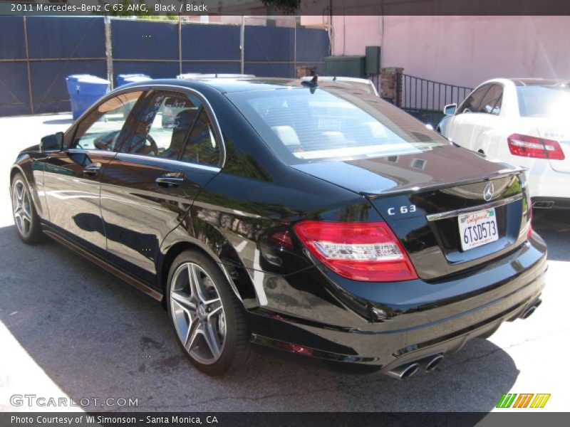 Black / Black 2011 Mercedes-Benz C 63 AMG