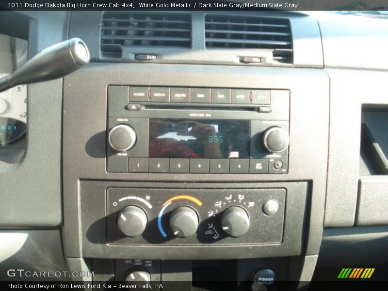 White Gold Metallic / Dark Slate Gray/Medium Slate Gray 2011 Dodge Dakota Big Horn Crew Cab 4x4