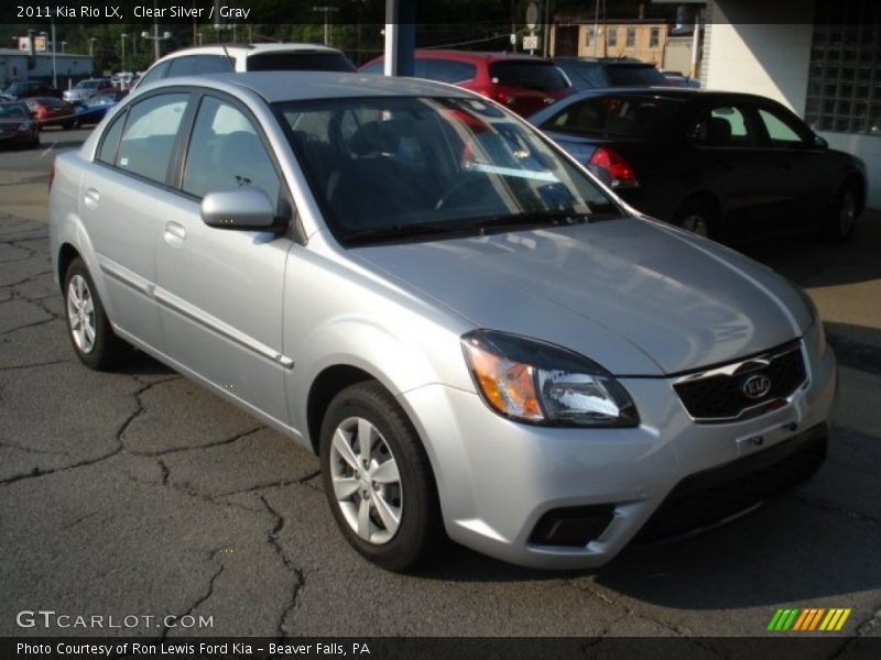 Clear Silver / Gray 2011 Kia Rio LX