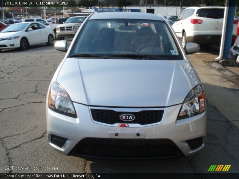 Clear Silver / Gray 2011 Kia Rio LX