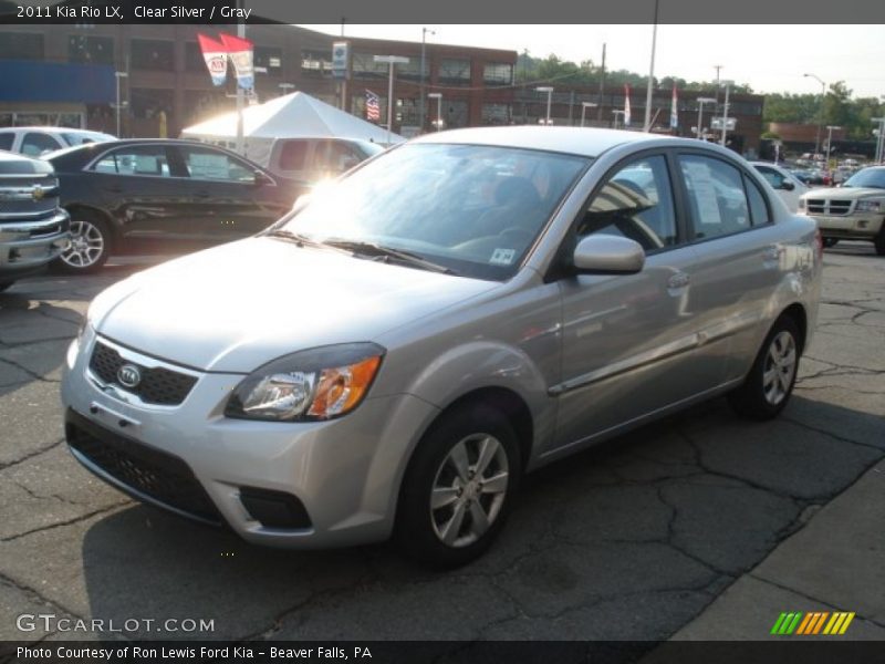 Clear Silver / Gray 2011 Kia Rio LX