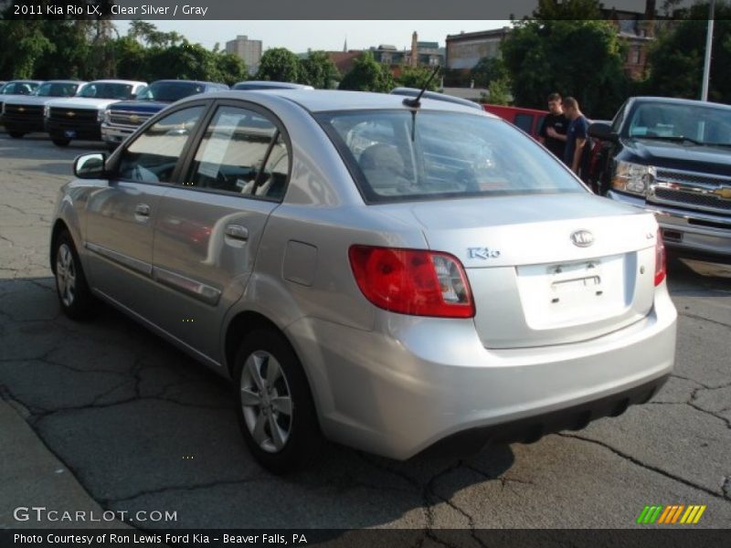 Clear Silver / Gray 2011 Kia Rio LX
