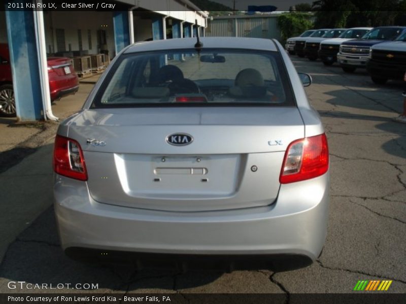 Clear Silver / Gray 2011 Kia Rio LX