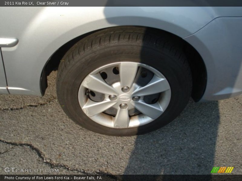 Clear Silver / Gray 2011 Kia Rio LX