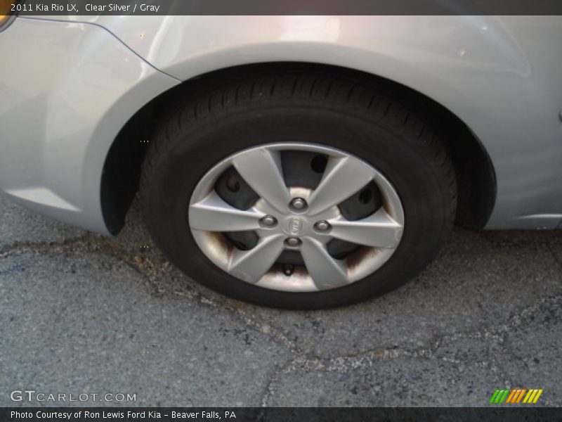 Clear Silver / Gray 2011 Kia Rio LX