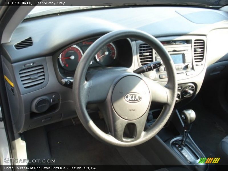 Clear Silver / Gray 2011 Kia Rio LX