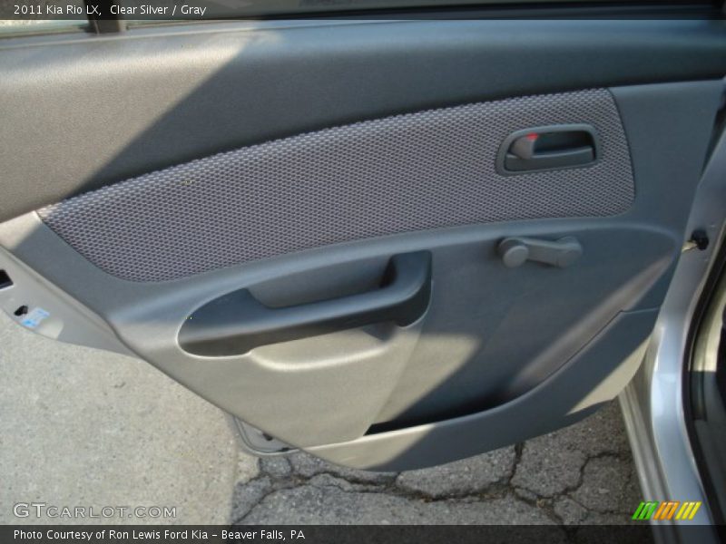 Clear Silver / Gray 2011 Kia Rio LX