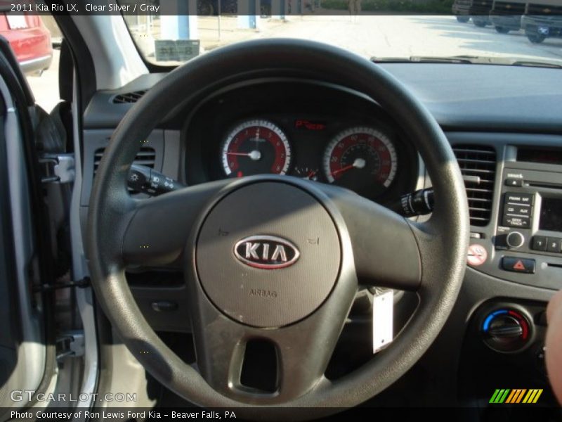 Clear Silver / Gray 2011 Kia Rio LX