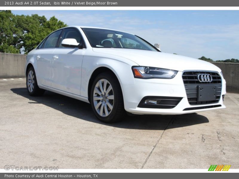 Ibis White / Velvet Beige/Moor Brown 2013 Audi A4 2.0T Sedan