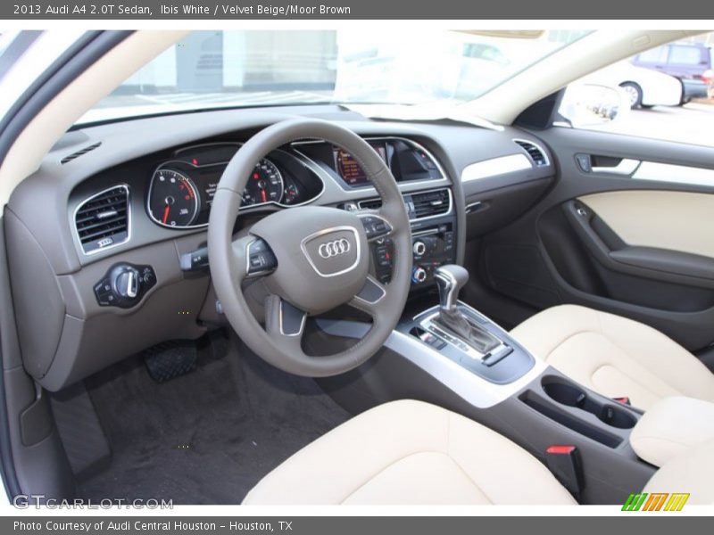 Ibis White / Velvet Beige/Moor Brown 2013 Audi A4 2.0T Sedan