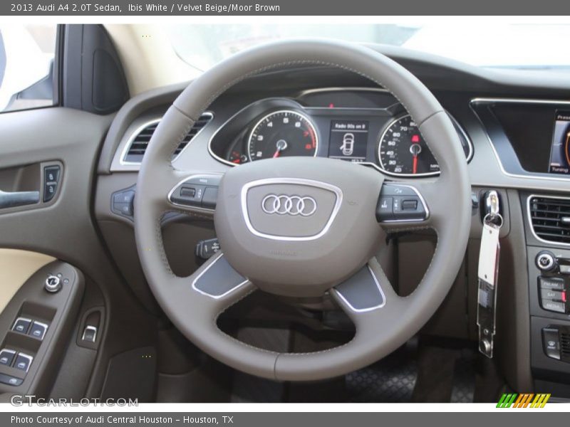 Ibis White / Velvet Beige/Moor Brown 2013 Audi A4 2.0T Sedan