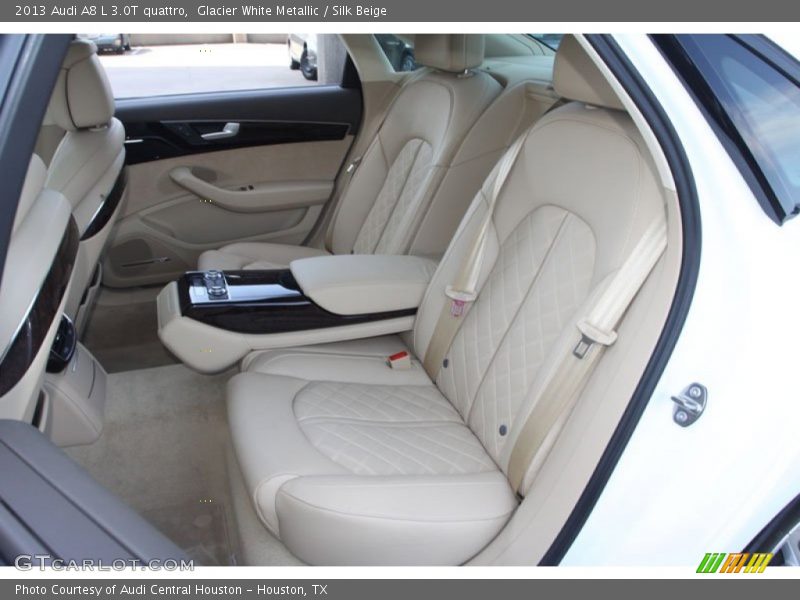 Glacier White Metallic / Silk Beige 2013 Audi A8 L 3.0T quattro