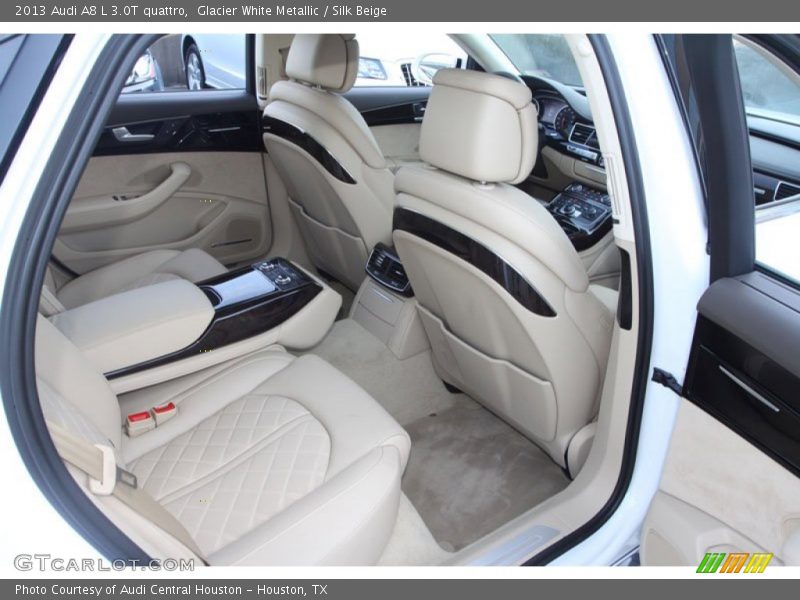 Glacier White Metallic / Silk Beige 2013 Audi A8 L 3.0T quattro