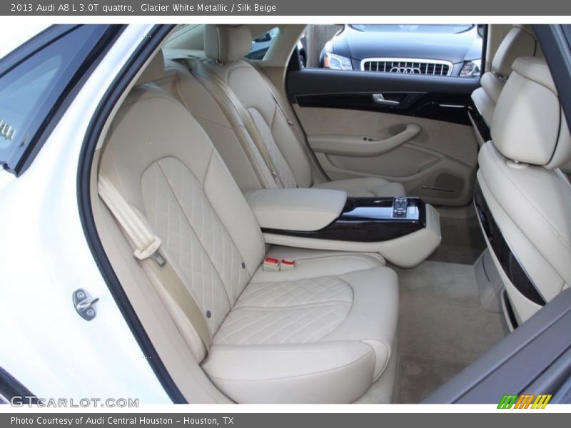 Glacier White Metallic / Silk Beige 2013 Audi A8 L 3.0T quattro