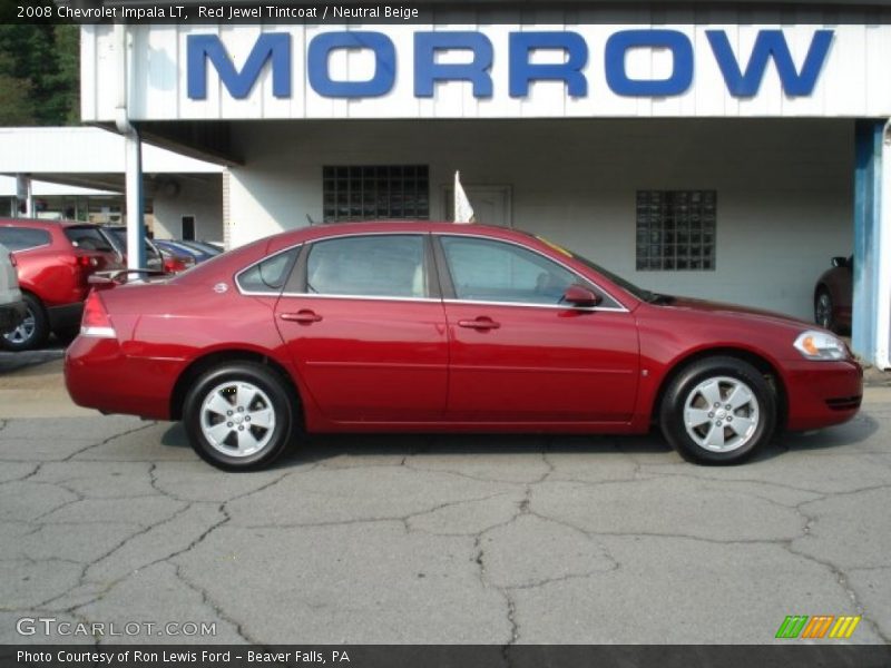 Red Jewel Tintcoat / Neutral Beige 2008 Chevrolet Impala LT