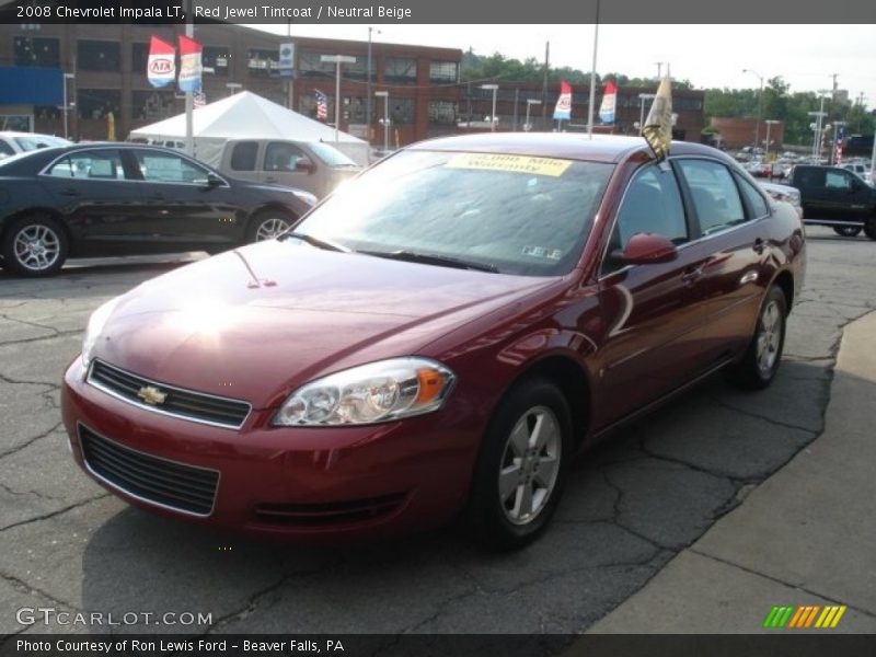 Red Jewel Tintcoat / Neutral Beige 2008 Chevrolet Impala LT