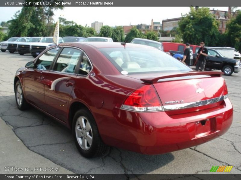 Red Jewel Tintcoat / Neutral Beige 2008 Chevrolet Impala LT