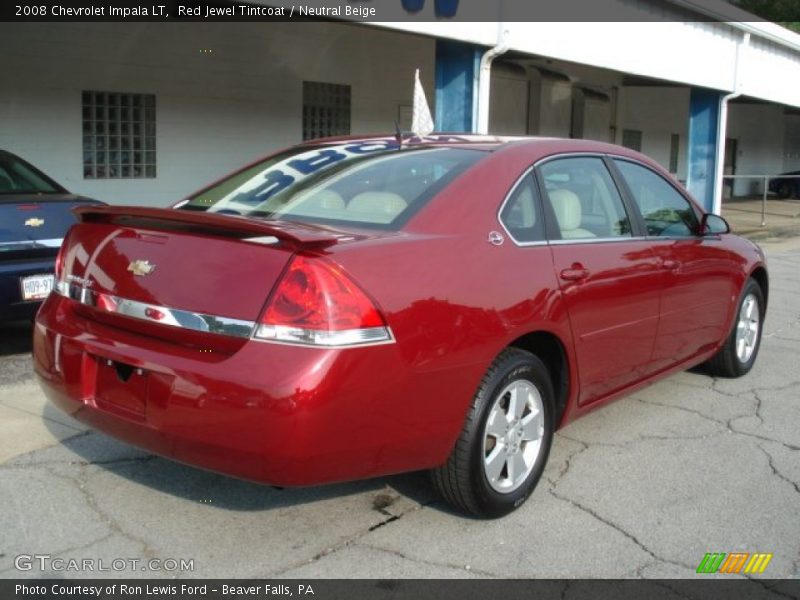 Red Jewel Tintcoat / Neutral Beige 2008 Chevrolet Impala LT