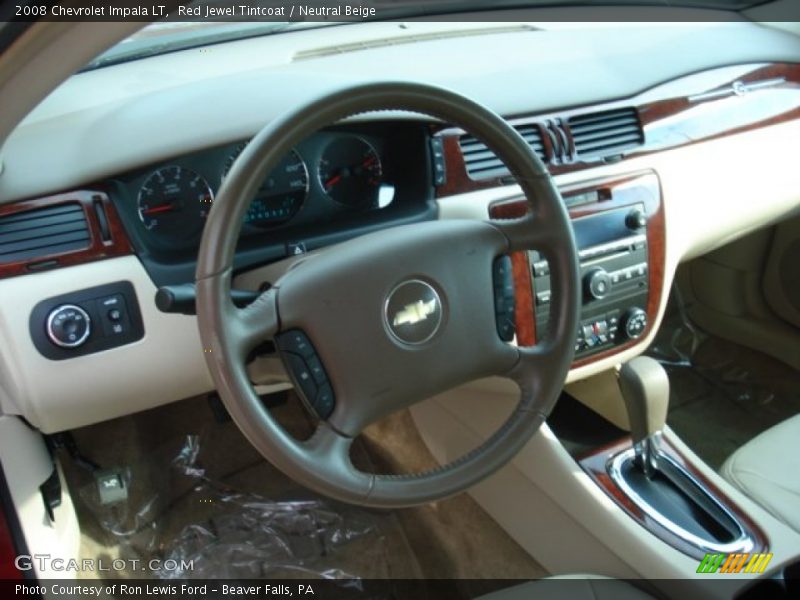 Red Jewel Tintcoat / Neutral Beige 2008 Chevrolet Impala LT