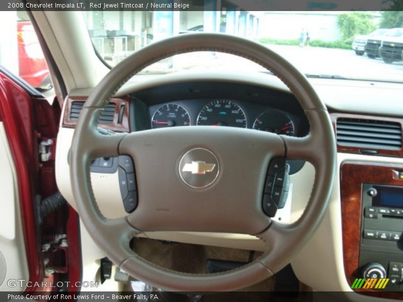 Red Jewel Tintcoat / Neutral Beige 2008 Chevrolet Impala LT