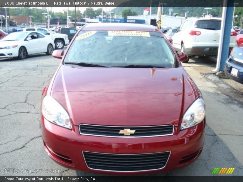 Red Jewel Tintcoat / Neutral Beige 2008 Chevrolet Impala LT