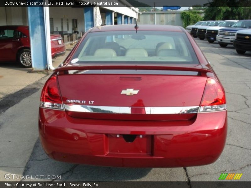 Red Jewel Tintcoat / Neutral Beige 2008 Chevrolet Impala LT