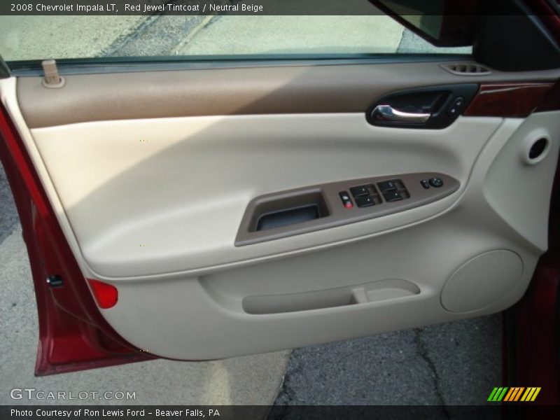 Red Jewel Tintcoat / Neutral Beige 2008 Chevrolet Impala LT