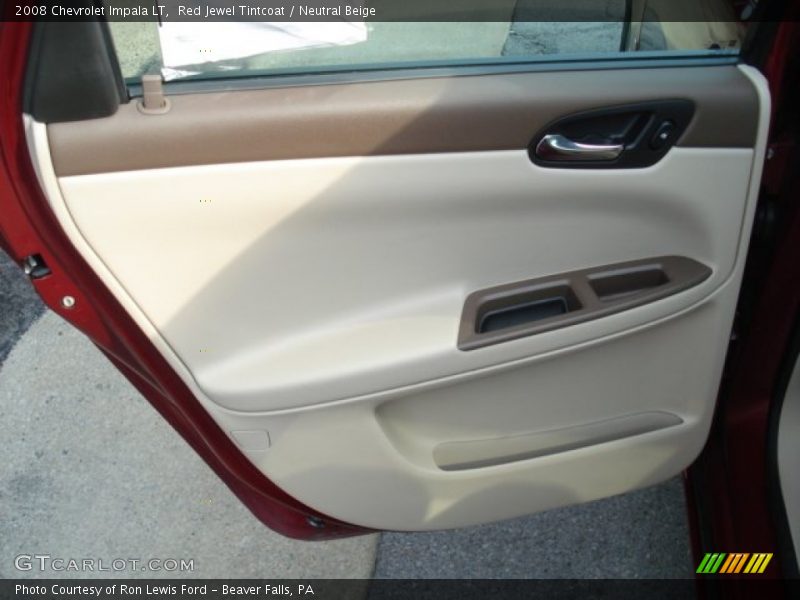 Red Jewel Tintcoat / Neutral Beige 2008 Chevrolet Impala LT