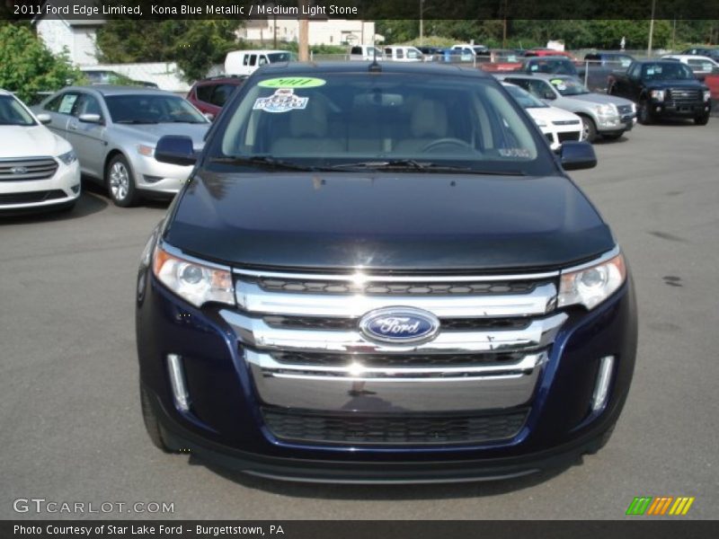 Kona Blue Metallic / Medium Light Stone 2011 Ford Edge Limited