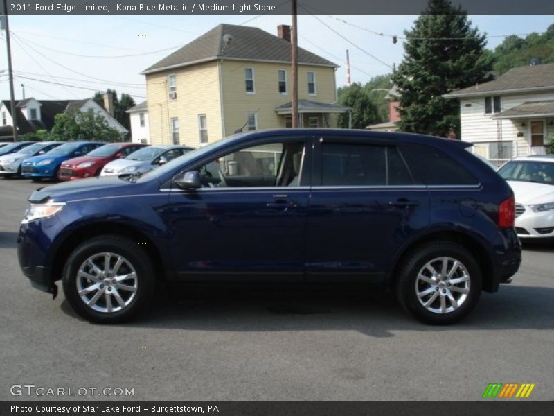 Kona Blue Metallic / Medium Light Stone 2011 Ford Edge Limited
