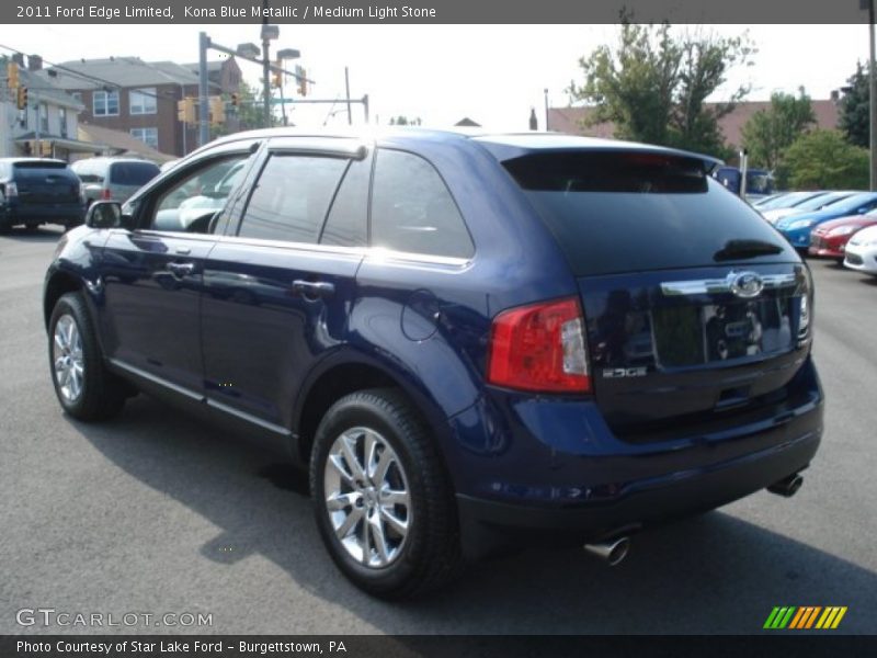 Kona Blue Metallic / Medium Light Stone 2011 Ford Edge Limited