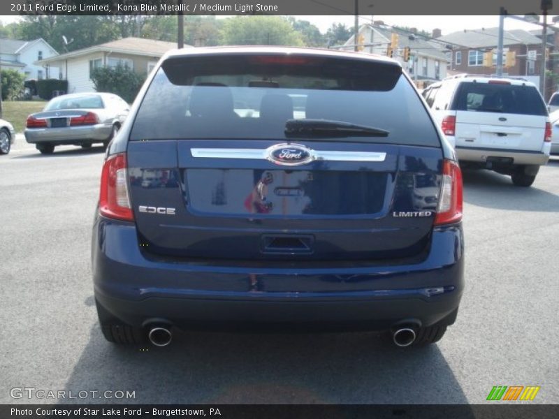 Kona Blue Metallic / Medium Light Stone 2011 Ford Edge Limited