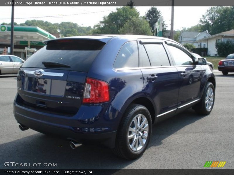 Kona Blue Metallic / Medium Light Stone 2011 Ford Edge Limited