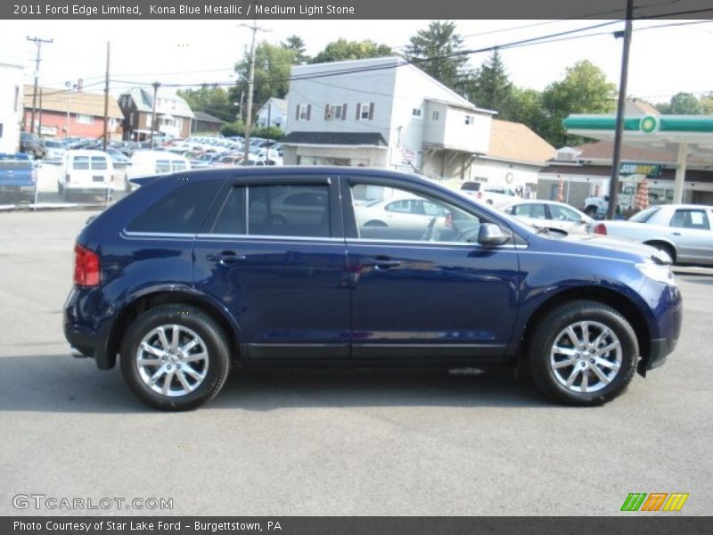 Kona Blue Metallic / Medium Light Stone 2011 Ford Edge Limited