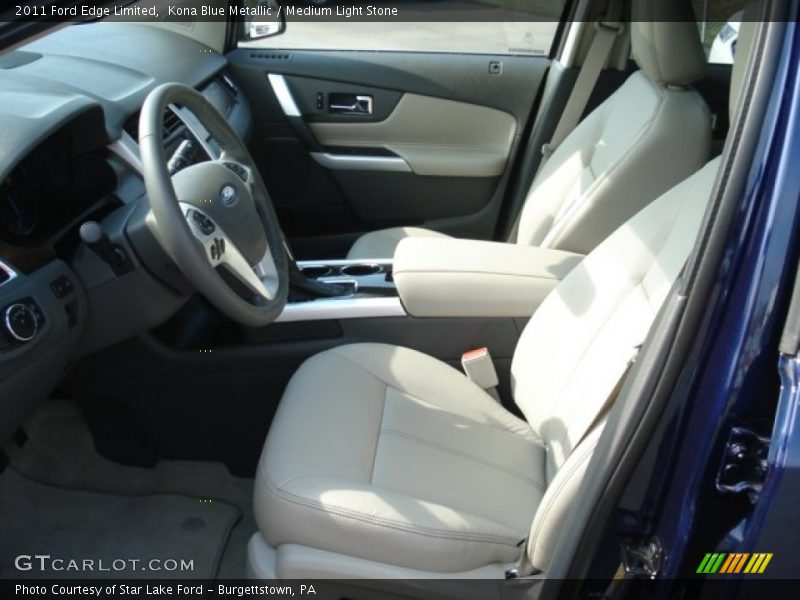 Kona Blue Metallic / Medium Light Stone 2011 Ford Edge Limited