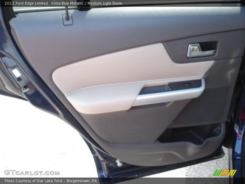 Kona Blue Metallic / Medium Light Stone 2011 Ford Edge Limited