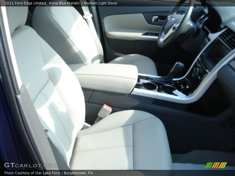 Kona Blue Metallic / Medium Light Stone 2011 Ford Edge Limited