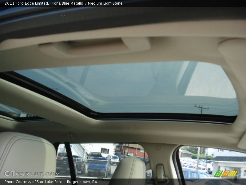 Kona Blue Metallic / Medium Light Stone 2011 Ford Edge Limited