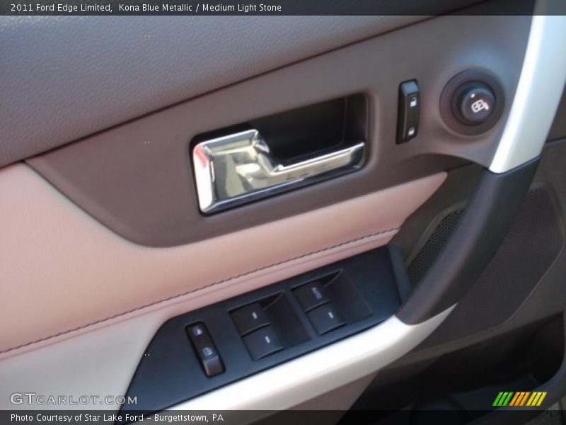 Kona Blue Metallic / Medium Light Stone 2011 Ford Edge Limited