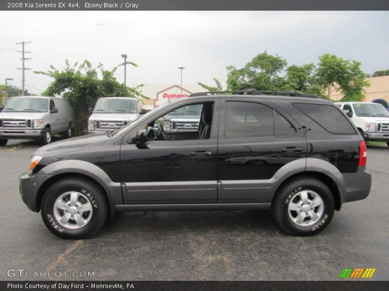 Ebony Black / Gray 2008 Kia Sorento EX 4x4