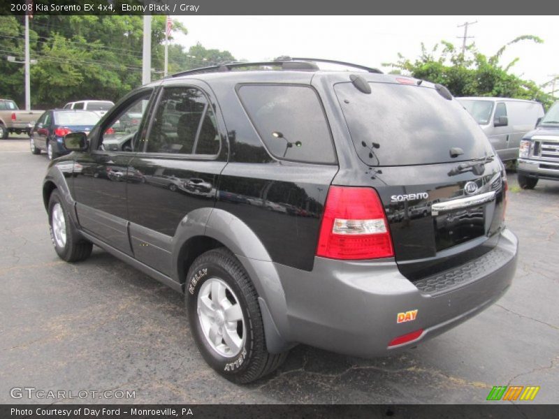 Ebony Black / Gray 2008 Kia Sorento EX 4x4